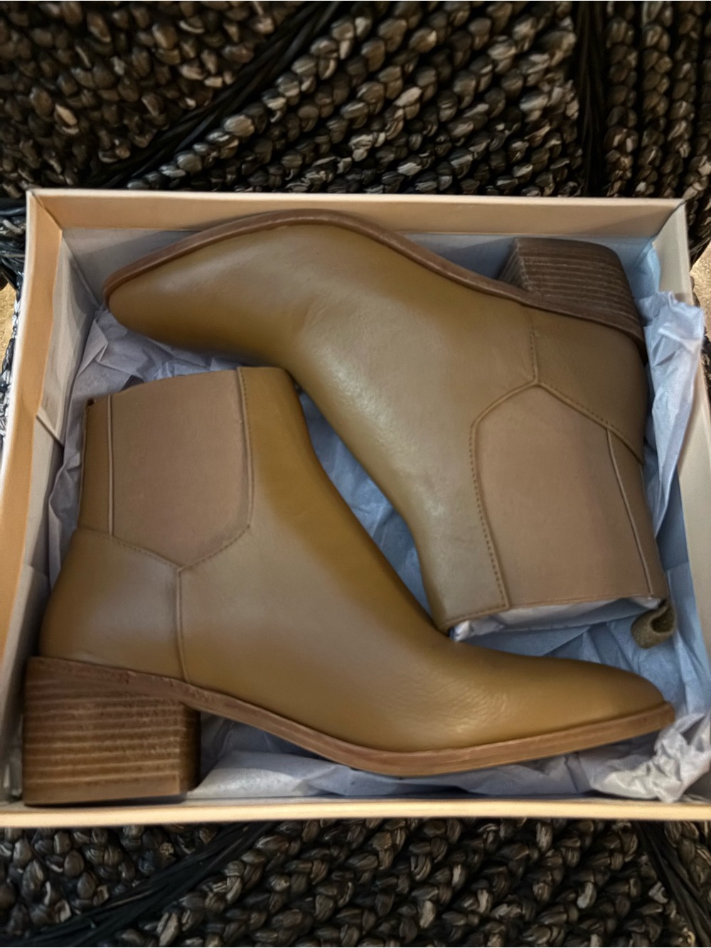 Chinese Laundry Tan Chelsea Ankle Booties